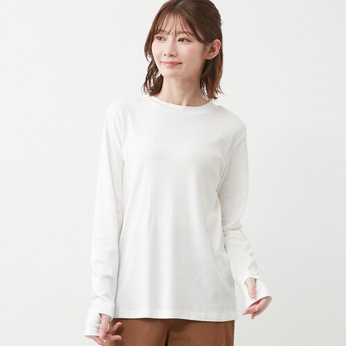 【2月19日再値下げ】 スムースクルーネックロンT