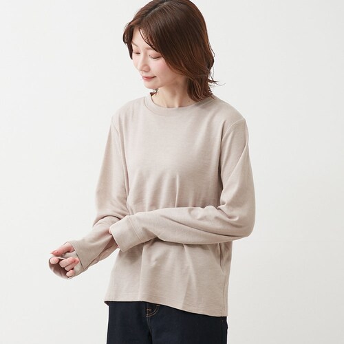 【2月19日再値下げ】 スムースクルーネックロンT