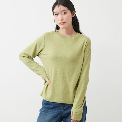 【2月19日再値下げ】 スムースクルーネックロンT