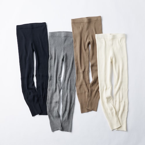 柔らか綿ニットレギンス