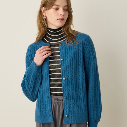 ミニケーブルカーディガン