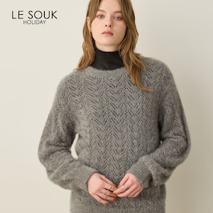 【ルスークホリデー/LE SOUK HOLIDAY】シャギーニットプルオーバー