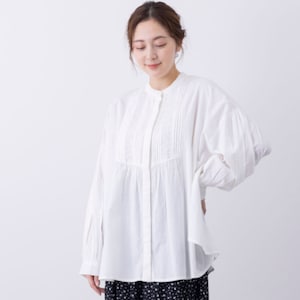 【ベルメゾン】ピンタックブラウス