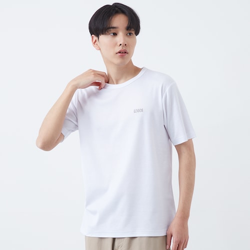 メンズ ハニカムメッシュ半袖丸首Tシャツ