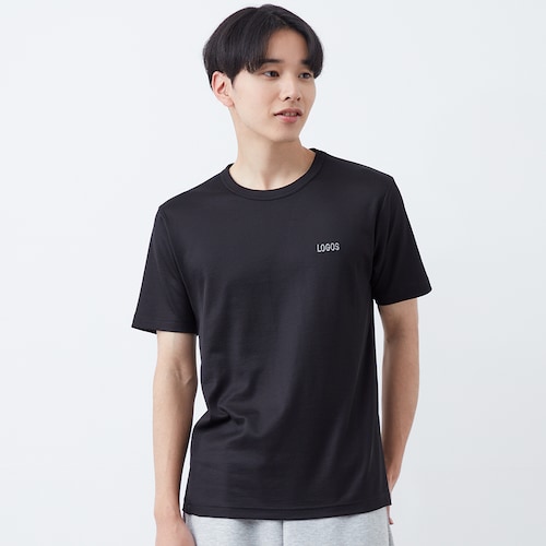 メンズ ハニカムメッシュ半袖丸首Tシャツ