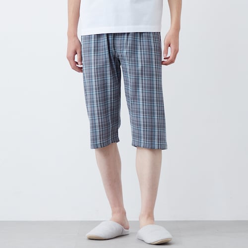 メンズ さらっと涼しい先染めコットンステテコ