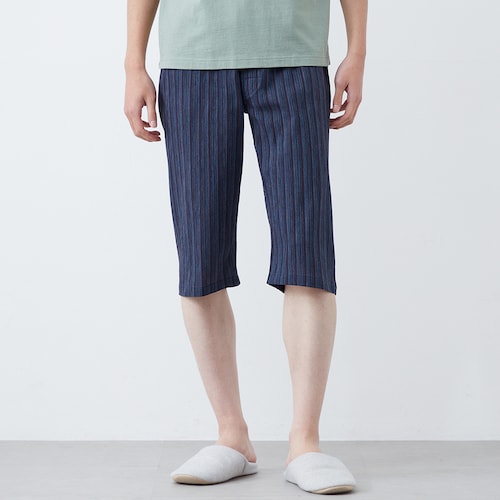 メンズ さらっと涼しい先染めコットンステテコ