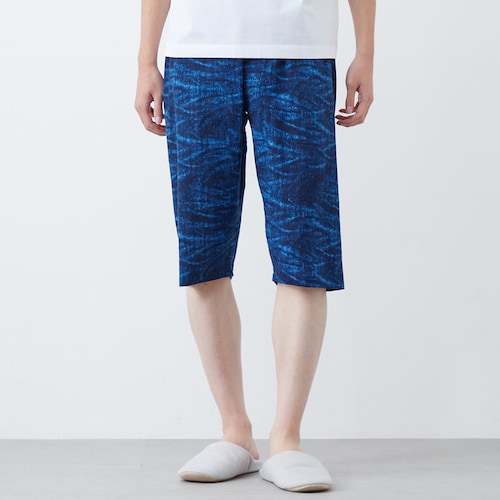 メンズ さらっと涼しいプリントコットンステテコ