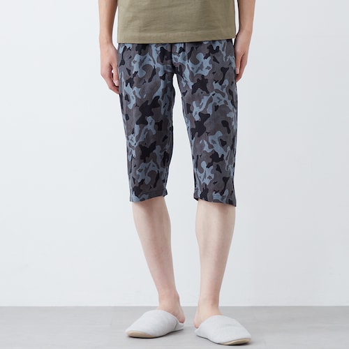 メンズ さらっと涼しいプリントコットンステテコ