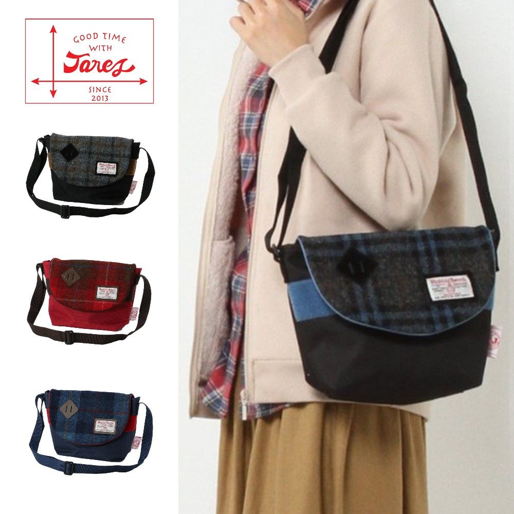 【ジャレット/Jaret】ハリスツイードチェックショルダー