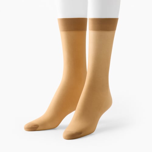 【3足組】伝線しにくいストッキング ひざ下丈