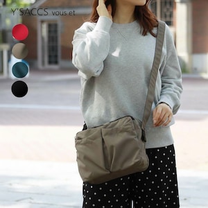 【イザック ブーエ/Y'SACCS vous et】フロントポケットショルダーバッグ【軽量】