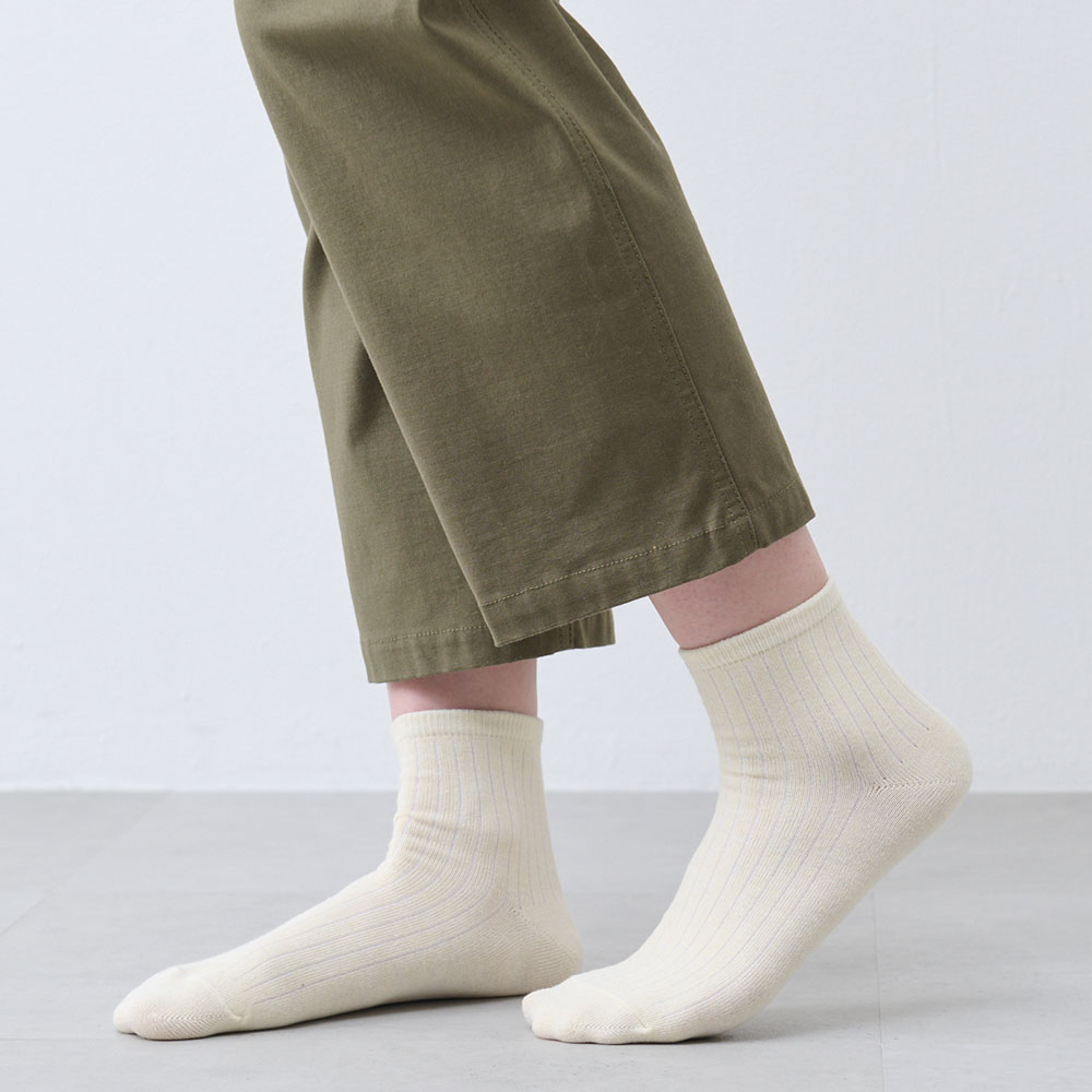 【ベルメゾン】【3足組】クルー丈ソックス