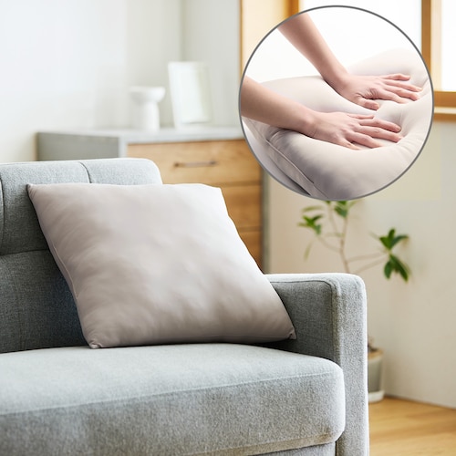 丸洗いできるもちもちヌードクッション