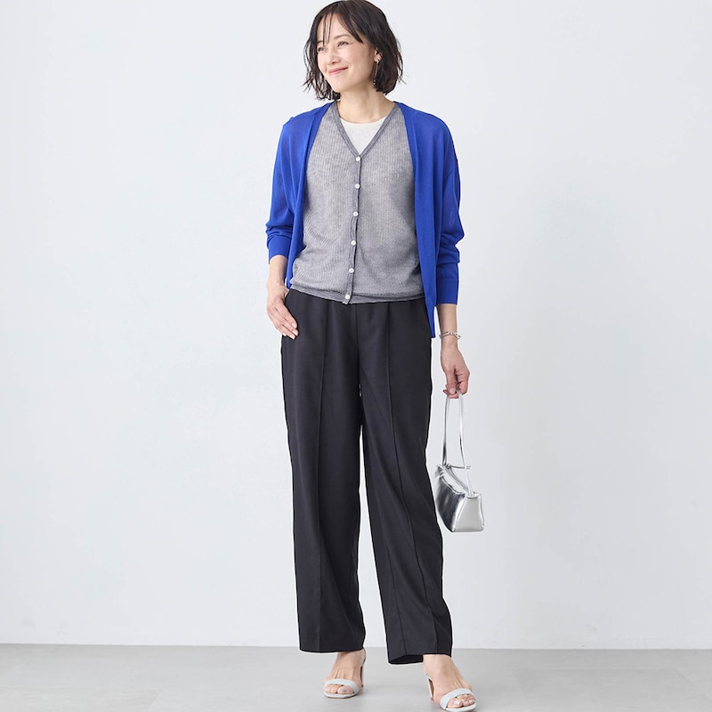 モデル身長170cm／M　※写真は撮影用のため、股下+3cmになります。