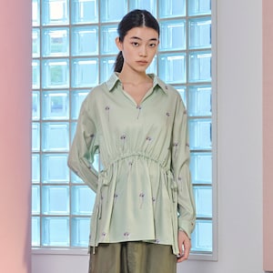 【COMMON+HAUS】【予約商品】 プリント柄アノラックシャツ