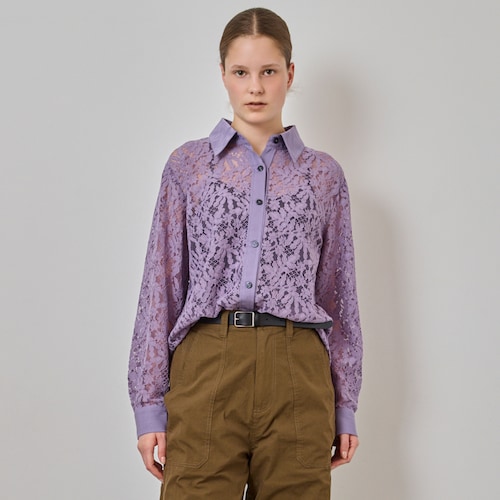 スカーフ付レースブラウス 【LOCARI（ロカリ）で紹介されました】