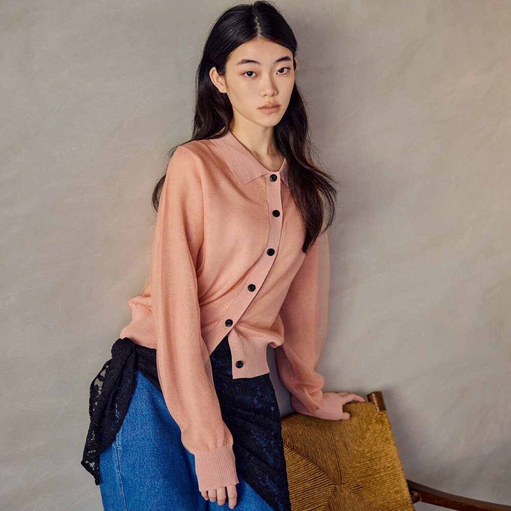 【COMMON+HAUS】【予約商品】 シースルーカーディガン