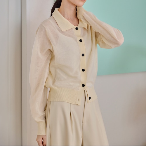 シースルーカーディガン 【LOCARI（ロカリ）で紹介されました】