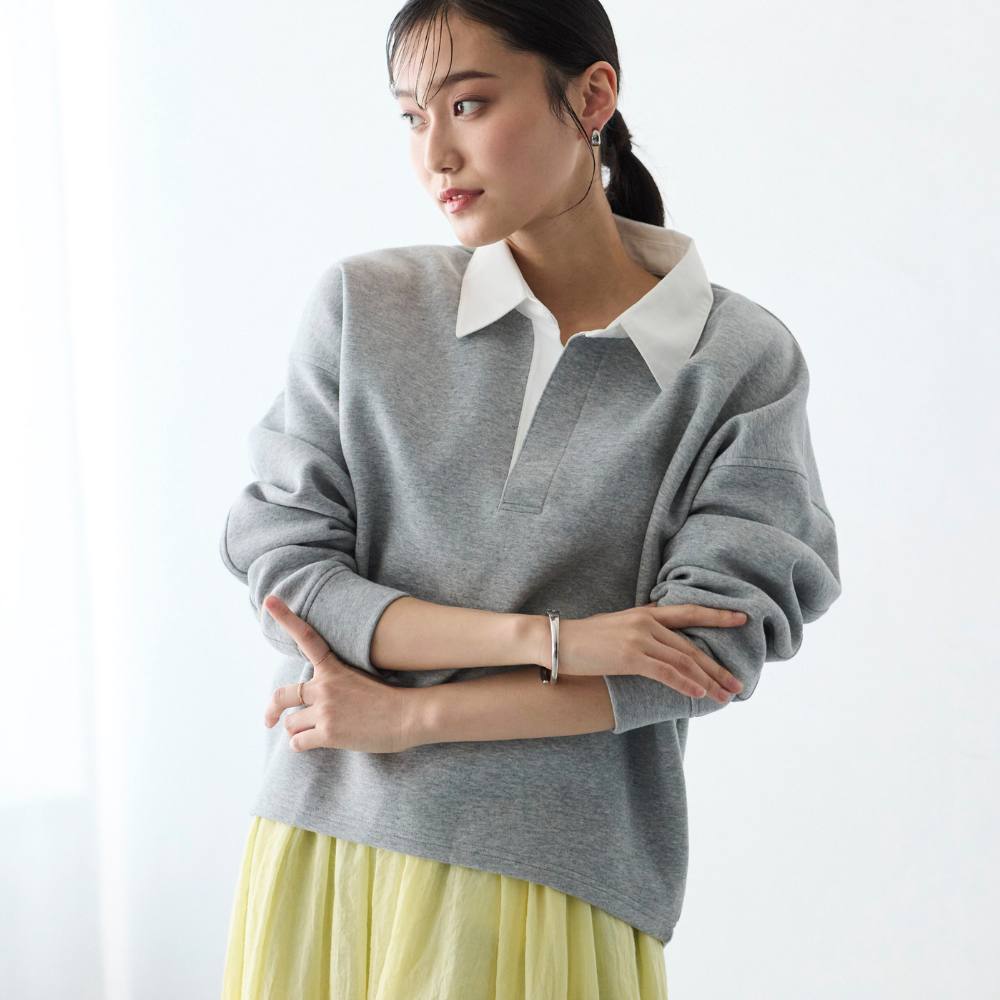 【COMMON+HAUS】【返品送料無料】 ※スキッパーダンボールスウェット 【LOCARI(ロカリ)で紹介されました】