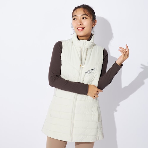 中綿切替ロングベスト