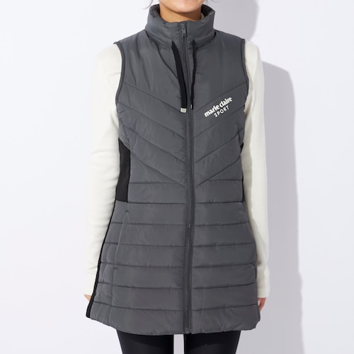 中綿切替ロングベスト