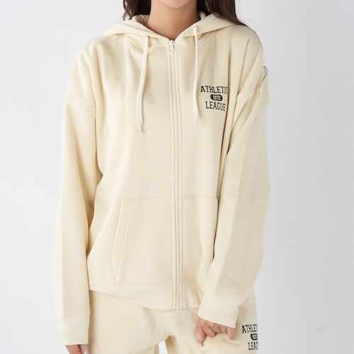 裏起毛ジップアップパーカ