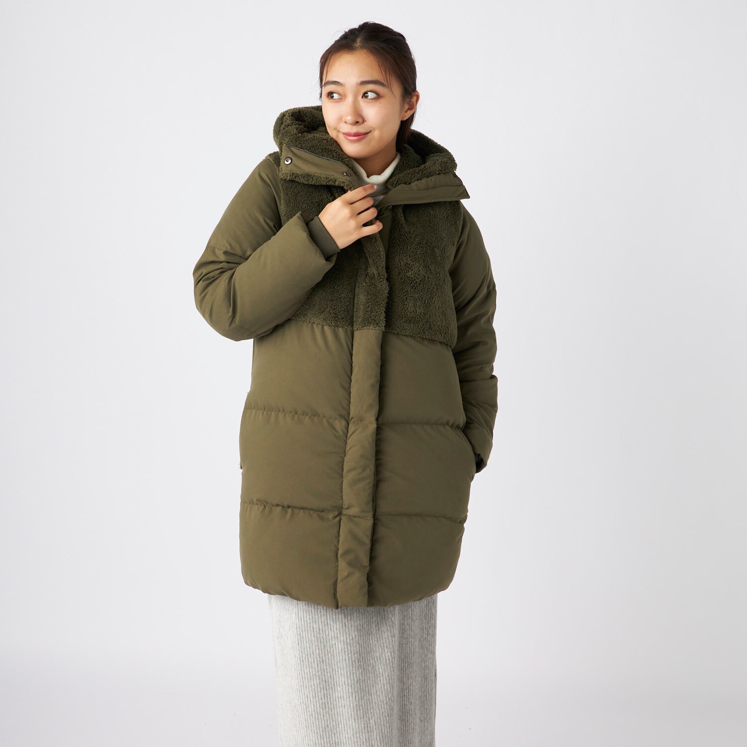 切替ボアのキルティングコート(オーシャンパシフィック/OCEAN PACIFIC