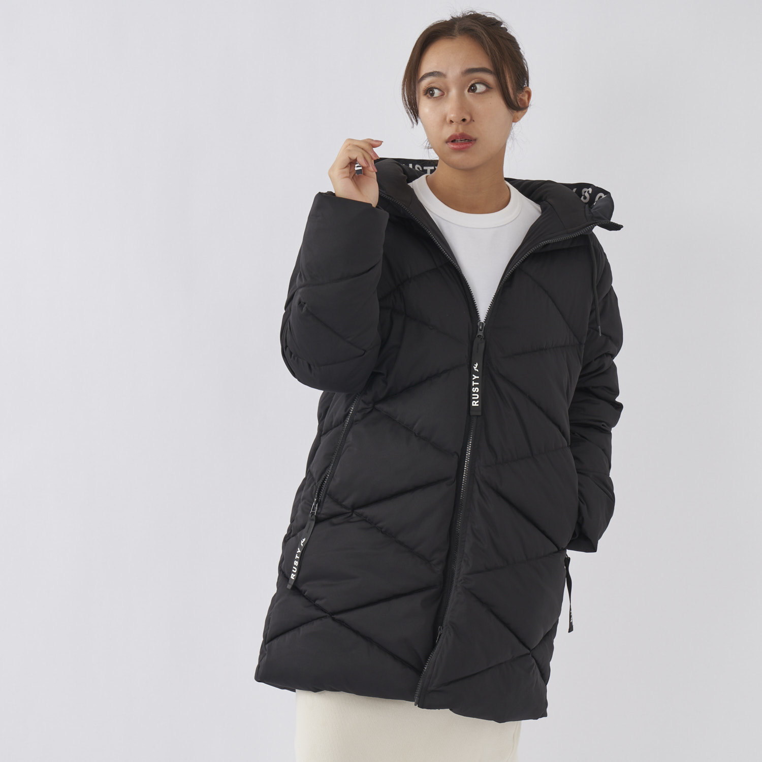 【ラスティ/RUSTY】中綿ロングジャケット