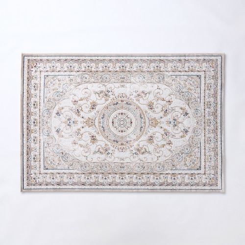 ヴィンテージ調デザインの抗菌防臭・消臭ウィルトン織りラグ