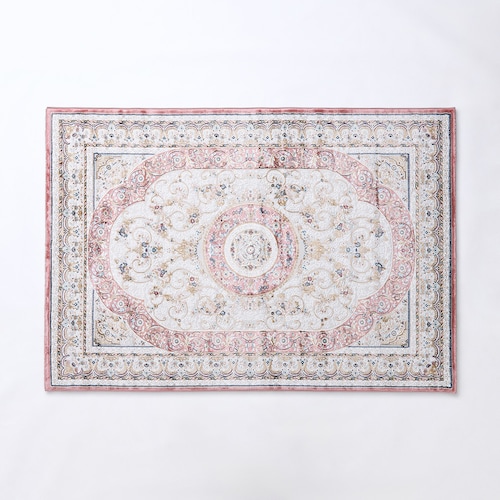 ヴィンテージ調デザインの抗菌防臭・消臭ウィルトン織りラグ