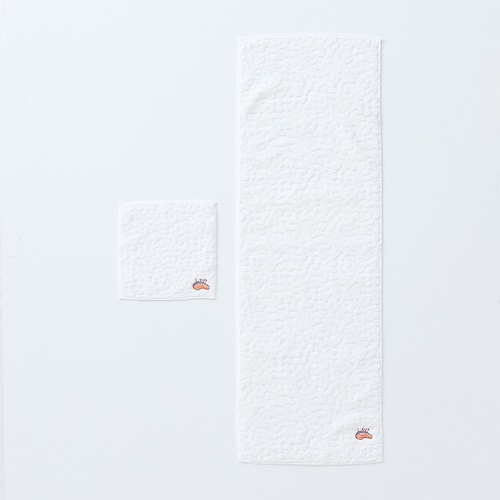 お米デザインのぽこぽこした肌触りが気持ちいい今治タオル＜ハンドタオル／フェイスタオル＞