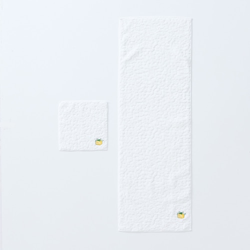 お米デザインのぽこぽこした肌触りが気持ちいい今治タオル＜ハンドタオル／フェイスタオル＞