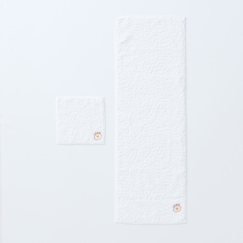 お米デザインのぽこぽこした肌触りが気持ちいい今治タオル＜ハンドタオル／フェイスタオル＞