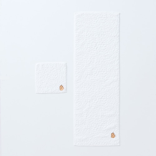 お米デザインのぽこぽこした肌触りが気持ちいい今治タオル＜ハンドタオル／フェイスタオル＞