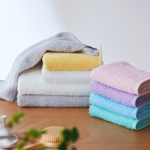 ちょうど良いざっくり感の甘撚りタオル＜フェイスタオル2枚／バスタオル1枚＞