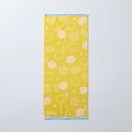 北欧調デザインのポップカラータオル＜フェイスタオル同色2枚セット＞