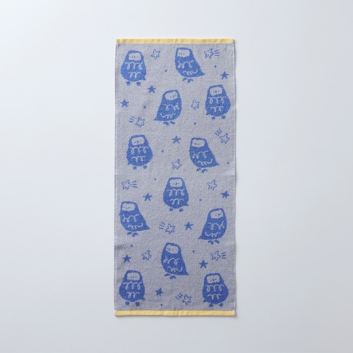 北欧調デザインのポップカラータオル＜フェイスタオル同色2枚セット＞