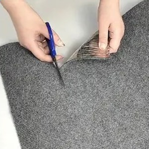 ハサミで自由にカットいただけます