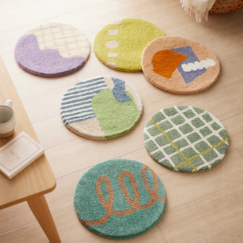 北欧デザインの可愛いウールチェアパッド