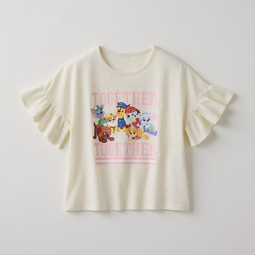 パウ・パトロール フリル袖プリント半袖Tシャツ