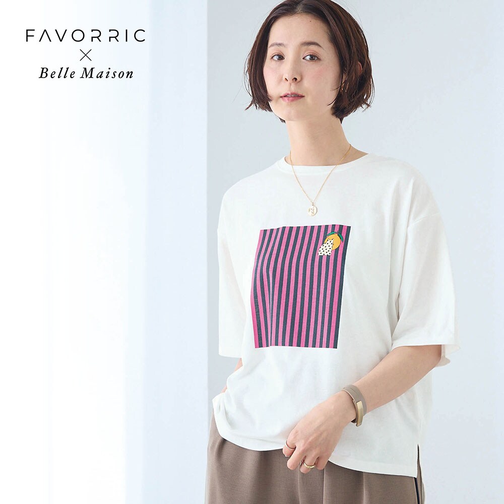 【ベルメゾン】アートデザインプリントTシャツ