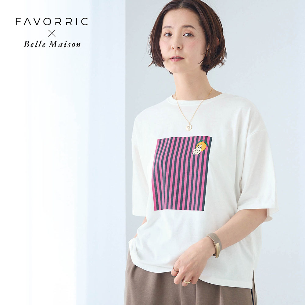 【ベルメゾン】アートデザインプリントTシャツ