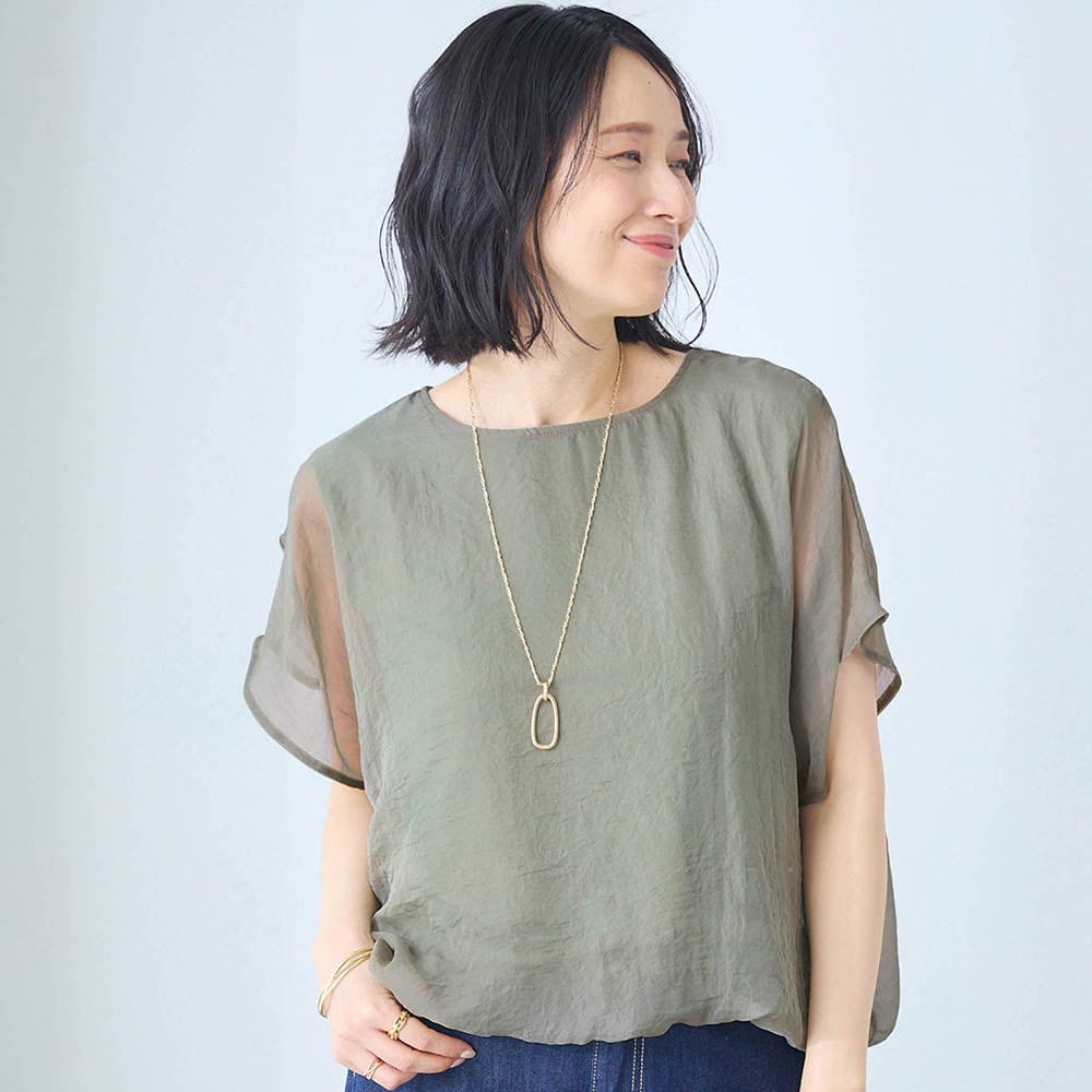 シアー重ねカットソー【セットアップ可】(スタイルノート/StyleNote