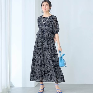 モデル身長168cm／M ※写真は撮影用のため着丈+7cmになります。