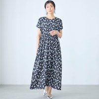 モデル身長168cm／M ※写真は撮影用のため着丈+6cmになります。