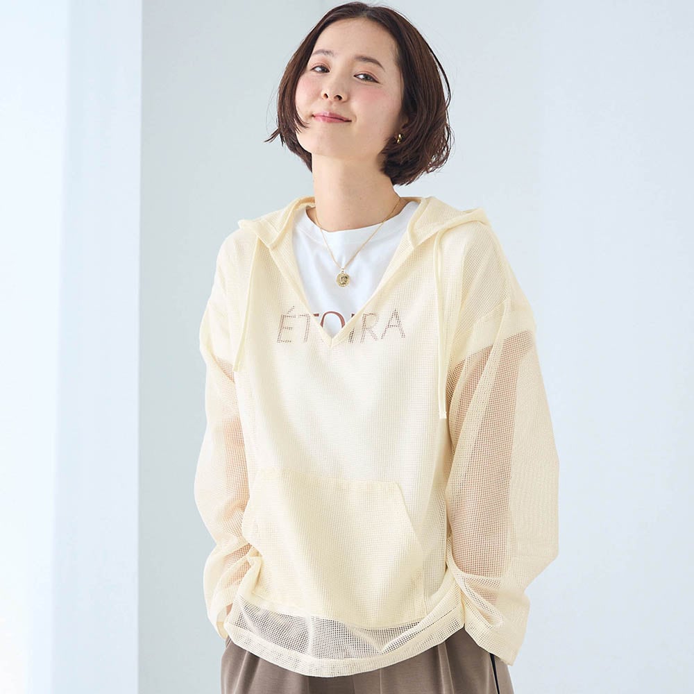 メッシュ素材パーカ メッシュ素材パーカ