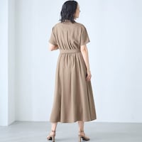 モデル身長168cm／M ※写真は撮影用のため着丈+2cmになります。