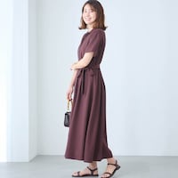 モデル身長168cm／M ※写真は撮影用のため着丈+2cmになります。