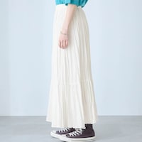 モデル身長167cm／M ※写真は撮影用のため総丈+6cmになります。